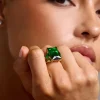 Adella | Emerald Green Statement Ring