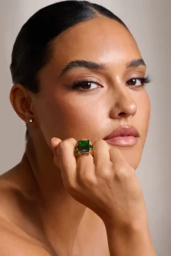 Adella | Emerald Green Statement Ring