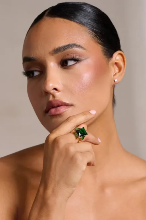 Adella | Emerald Green Statement Ring