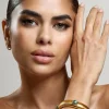 Adrianne | Gold Bracelet With Blue Pendants