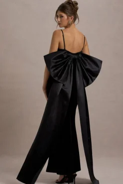 Alize | Black Velvet Split Maxi Skirt