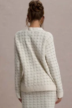 Annabeth | Cream Boucle Cardigan
