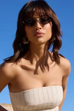 Aster | Otra Black Metal Cat Eye Sunglasses
