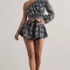 At Last | Black Lace Tie Waist Shorts
