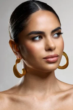 Athalia | Gold Twist Abstract Earrings