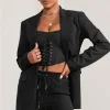 Barbie Girl | Black Single Breasted Oversized Blazer