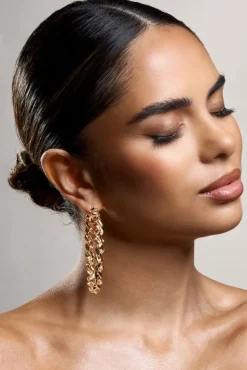 Cecilia | Gold Twisted Hoop Earrings