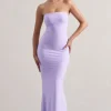 Ceremony | Lilac Bandeau Fishtail Maxi Dress