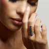 Cerys | Blue Stacked Statement Ring