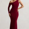 Contradiction | Port One-Sleeve Asymmetric Maxi Dress