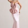 Couture | Pink Satin Maxi Skirt
