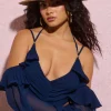 Cruise | Tan Straw Sun Hat With Navy Ribbon