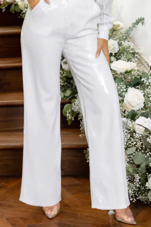 Dreamy | Sequin Wide Leg Trouser