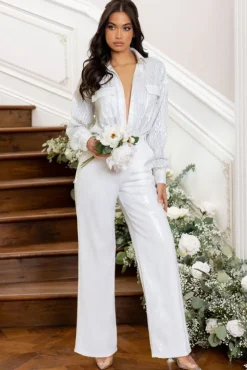 Dreamy | Sequin Wide Leg Trouser