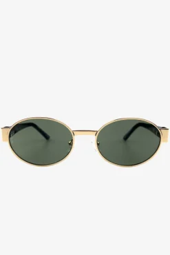 Echo | Otra Gold Tortoiseshell Round Metal Sunglasses