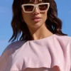 Fairfax | Otra Ivory Square Brown Tinted Sunglasses