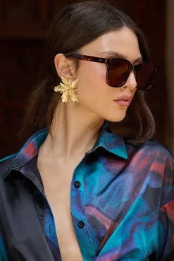 Fyn | Otra Tortoiseshell Oversized Classic Square Sunglasses