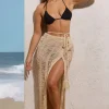 Havana | Sand Crochet Wrap Maxi Skirt