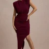 Jennifer | Port Sleeveless Maxi Dress With Asymmetric Hem