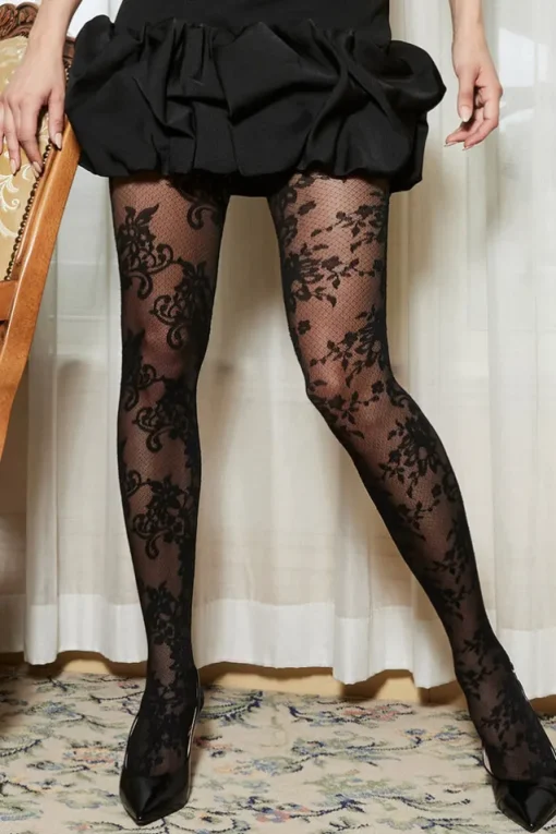 Levante | Francesca Floral Tights