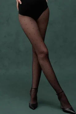 Levante | Sienna Sheer Spot Tights
