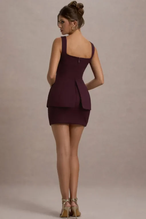 Maci | Port Tailored Square-Neck Mini Dress