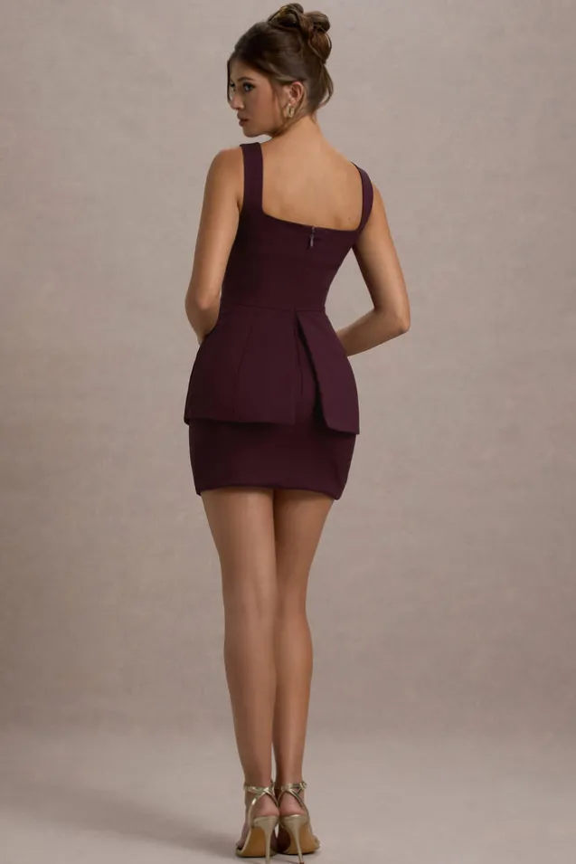 Maci | Port Tailored Square-Neck Mini Dress