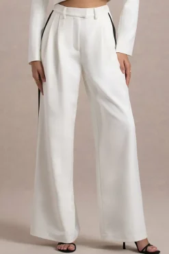 Marcie | White Tailored Cropped Blazer