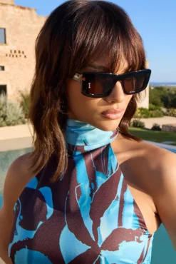 Marsha | Otra Tortoiseshell Thick Cat Eye Brown Tinted Sunglasses