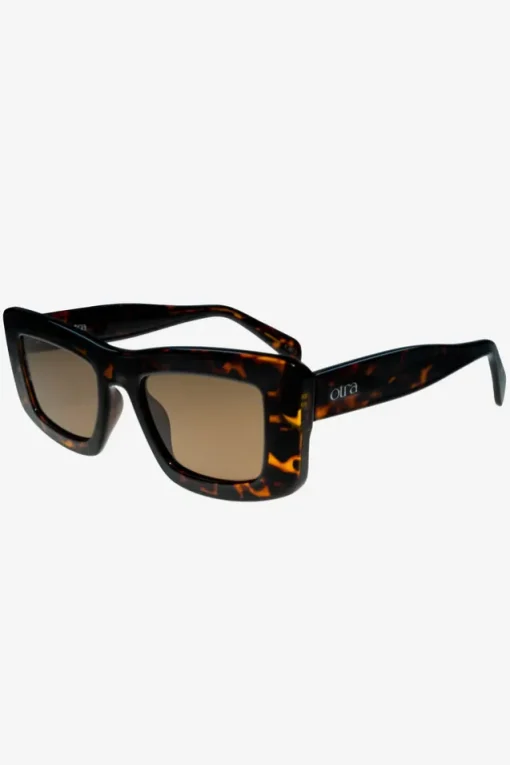 Marsha | Otra Tortoiseshell Thick Cat Eye Brown Tinted Sunglasses