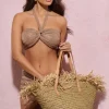 Navagio | Beige Straw Tote Bag