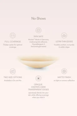 No-Show | NOOD Round Nipple Covers 3 Inch No.3