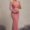Oh Baby | Blush Maternity One Shoulder Bodycon Maxi Dress
