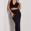 Onna | Black Bodycon Pencil Maxi Skirt