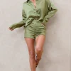 Persistence | Olive Tailored Shorts