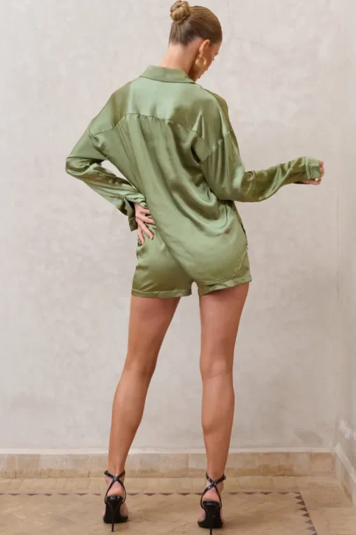 Persistence | Olive Tailored Shorts