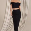 Raye | Black High Bodycon Pencil Skirt