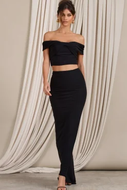 Raye | Black High Bodycon Pencil Skirt