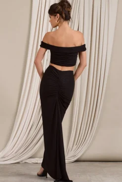 Raye | Black High Bodycon Pencil Skirt