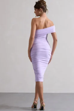 Remember Me | Lilac One Shoulder Midi Dress