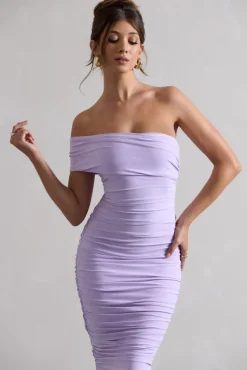 Remember Me | Lilac One Shoulder Midi Dress