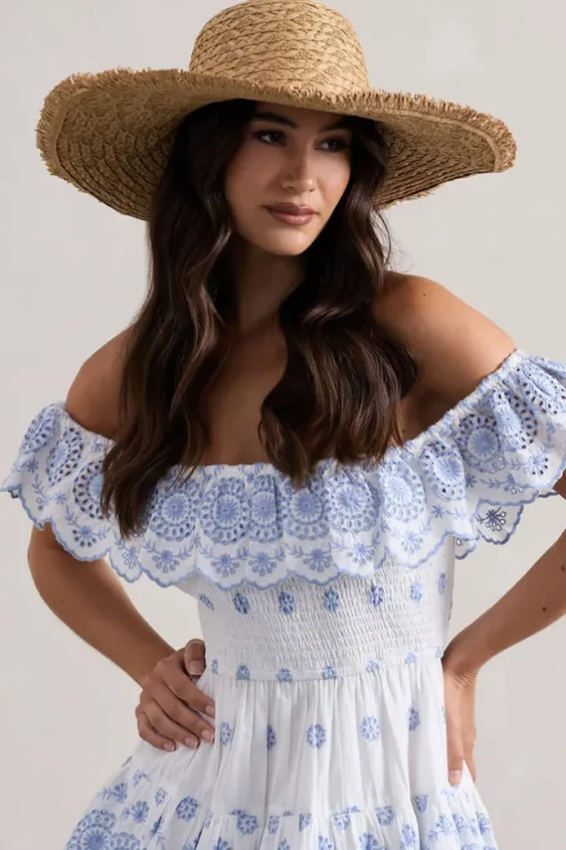 Solara | Beige Straw Sun Hat