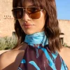 Sorrento | Otra Gold Oversized Brown Tinted Sunglasses