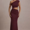 Thaliana | Port Cut-Out Open-Back Maxi Dress