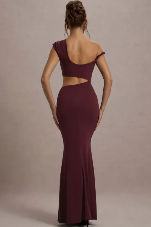 Thaliana | Port Cut-Out Open-Back Maxi Dress