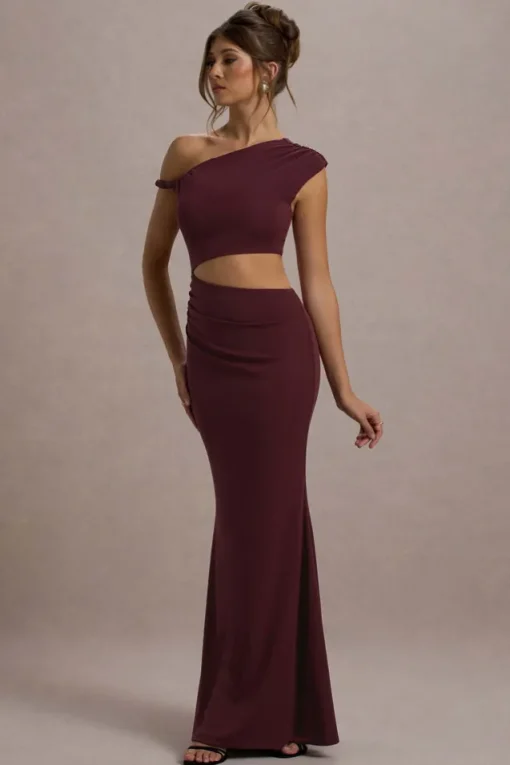 Thaliana | Port Cut-Out Open-Back Maxi Dress