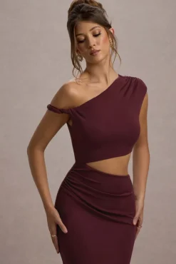 Thaliana | Port Cut-Out Open-Back Maxi Dress