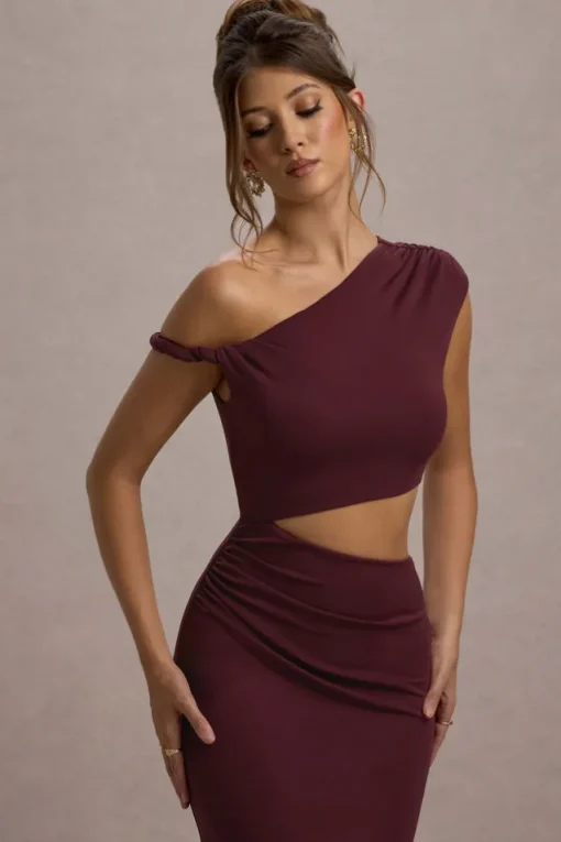 Thaliana | Port Cut-Out Open-Back Maxi Dress