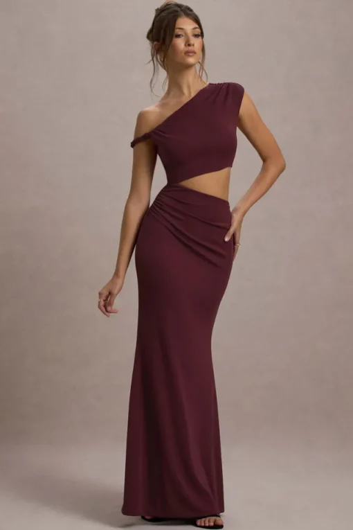 Thaliana | Port Cut-Out Open-Back Maxi Dress