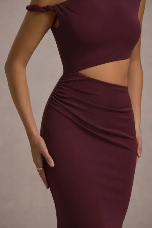 Thaliana | Port Cut-Out Open-Back Maxi Dress